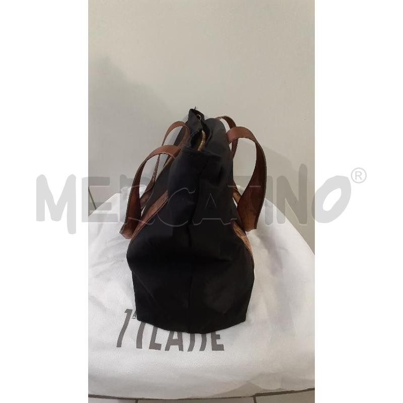 BORSA DONNA NERA 1 CLASSE TELA VELA | Mercatino dell'Usato Modena 4