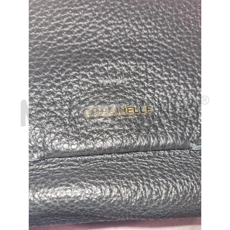 BORSA DONNA NERA COCCINELLE ANELLE DORATE | Mercatino dell'Usato Modena 4