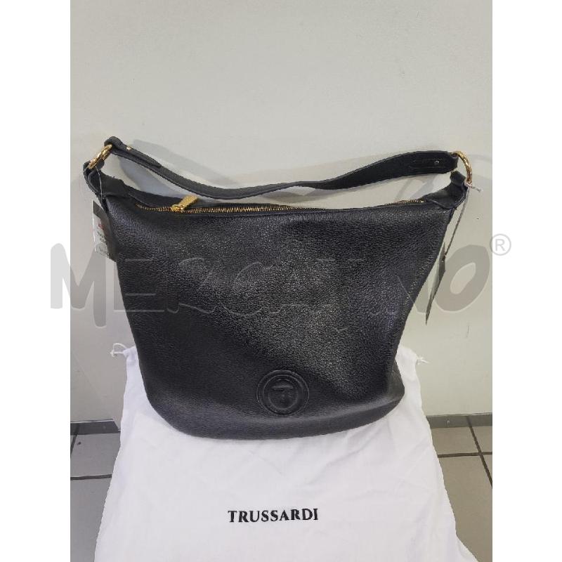 BORSA DONNA NERA HOBO TRUSSARDI | Mercatino dell'Usato Modena 1