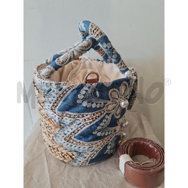 BORSA DONNA PAGLIA BAULETTO BERLE | Mercatino dell'Usato Modena 2