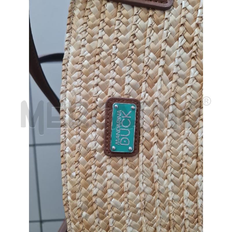 BORSA DONNA PAGLIA MANDARINA DUCK | Mercatino dell'Usato Modena 4