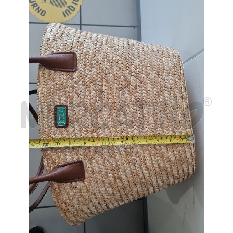 BORSA DONNA PAGLIA MANDARINA DUCK | Mercatino dell'Usato Modena 5