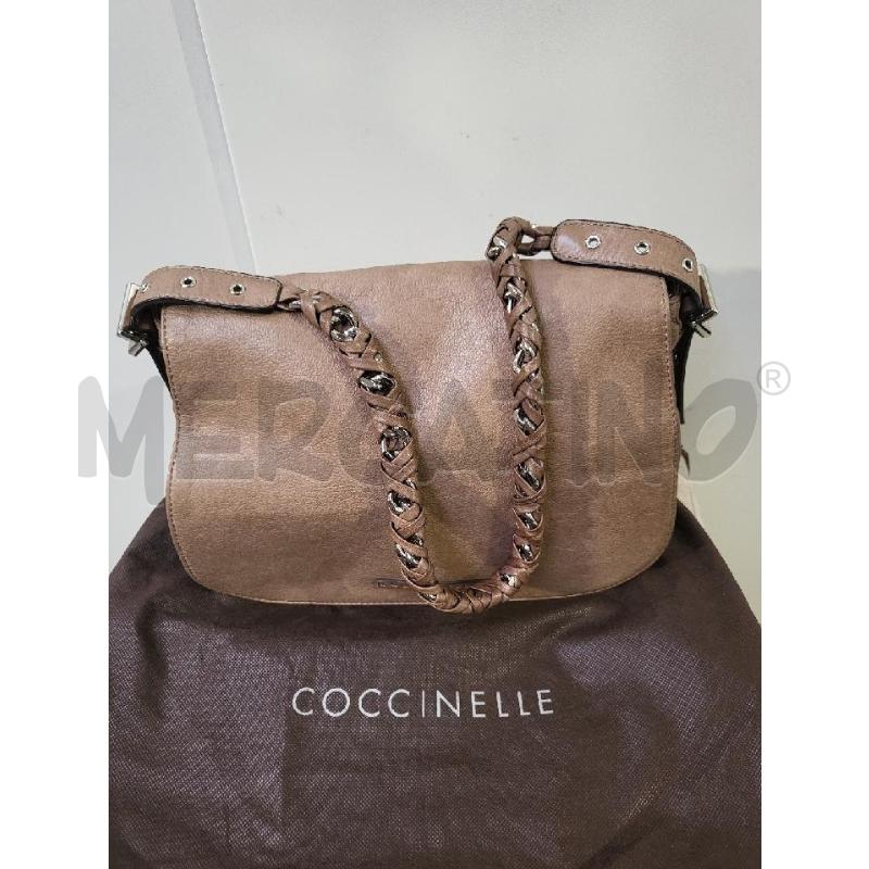 BORSA DONNA PELLE COCCINELLE TABACCO  | Mercatino dell'Usato Modena 1