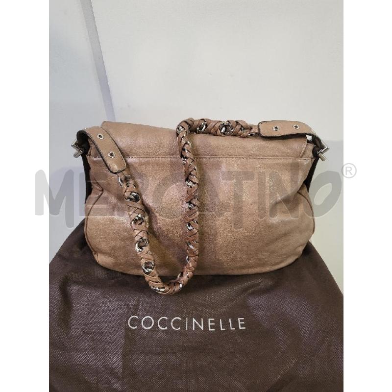 BORSA DONNA PELLE COCCINELLE TABACCO  | Mercatino dell'Usato Modena 2