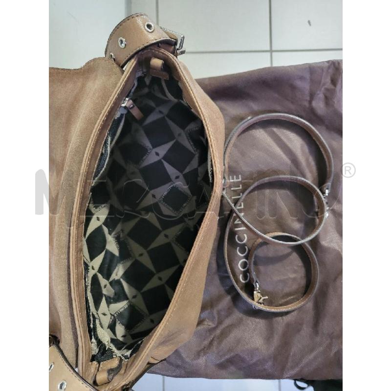 BORSA DONNA PELLE COCCINELLE TABACCO  | Mercatino dell'Usato Modena 5