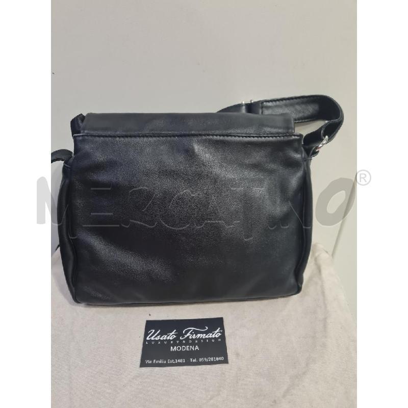 BORSA DONNA PELLE NERA ROSSI | Mercatino dell'Usato Modena 2