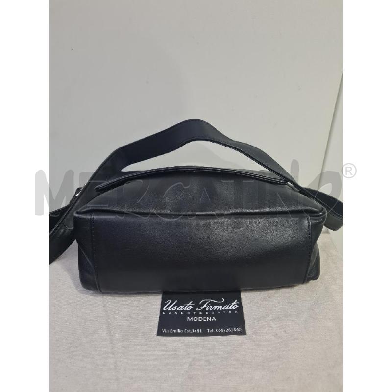 BORSA DONNA PELLE NERA ROSSI | Mercatino dell'Usato Modena 3