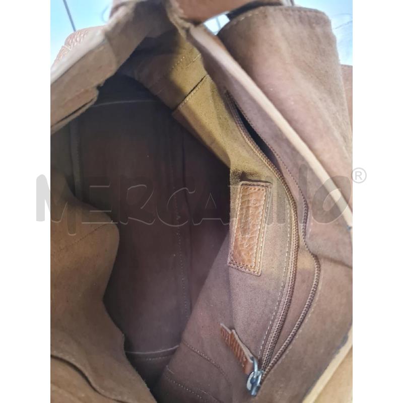 BORSA DONNA PELLE ORCIANI MARTELLATA | Mercatino dell'Usato Modena 5
