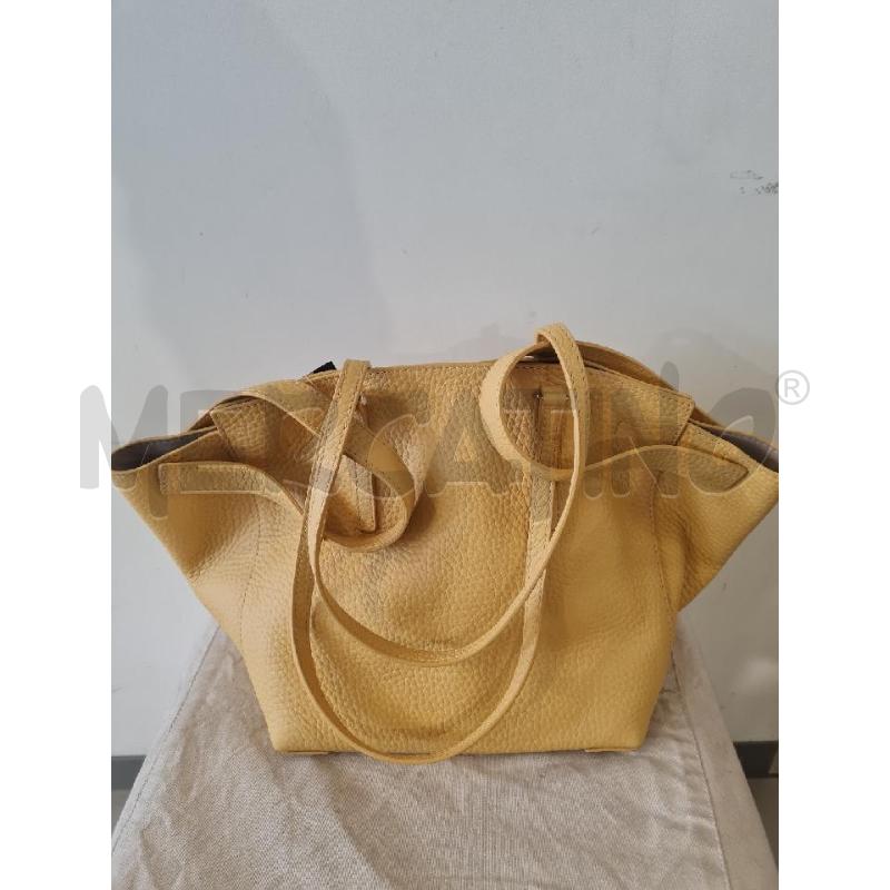 BORSA DONNA PELLE ORCIANI OCRA | Mercatino dell'Usato Modena 2