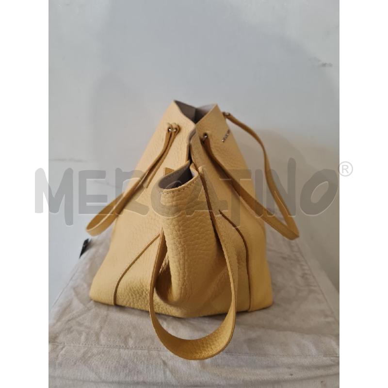 BORSA DONNA PELLE ORCIANI OCRA | Mercatino dell'Usato Modena 5