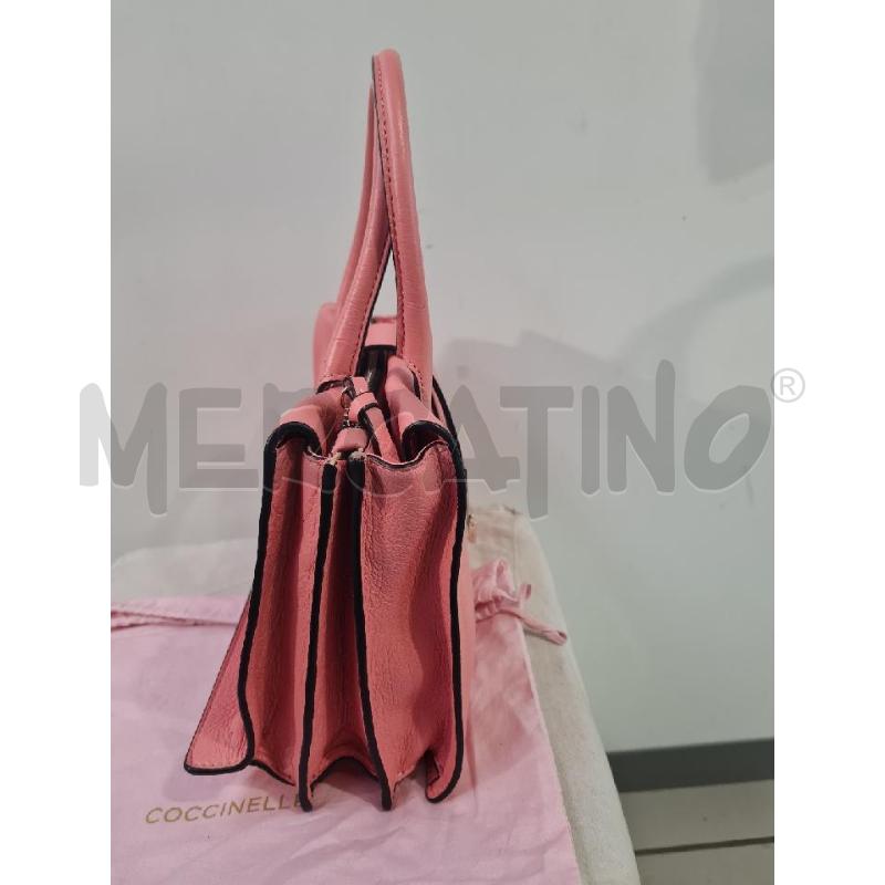 BORSA DONNA PELLE ROSA COCCINELLE | Mercatino dell'Usato Modena 3