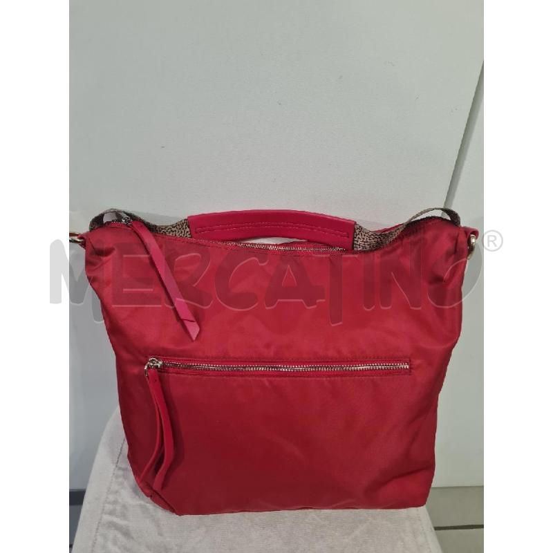 BORSA DONNA ROSSA BORBONESE TELA VELA | Mercatino dell'Usato Modena 1