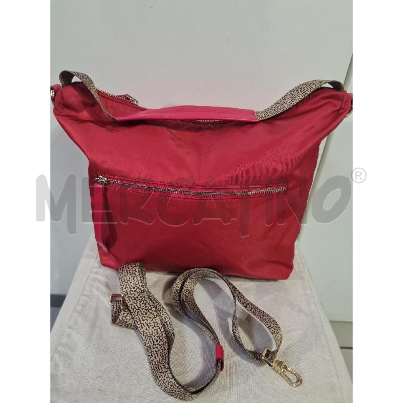 BORSA DONNA ROSSA BORBONESE TELA VELA | Mercatino dell'Usato Modena 3