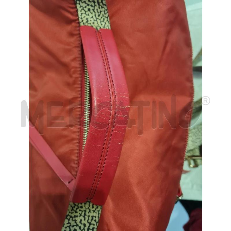 BORSA DONNA ROSSA BORBONESE TELA VELA | Mercatino dell'Usato Modena 4