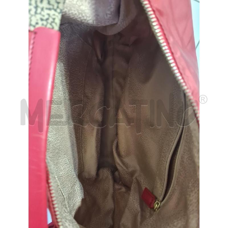 BORSA DONNA ROSSA BORBONESE TELA VELA | Mercatino dell'Usato Modena 5