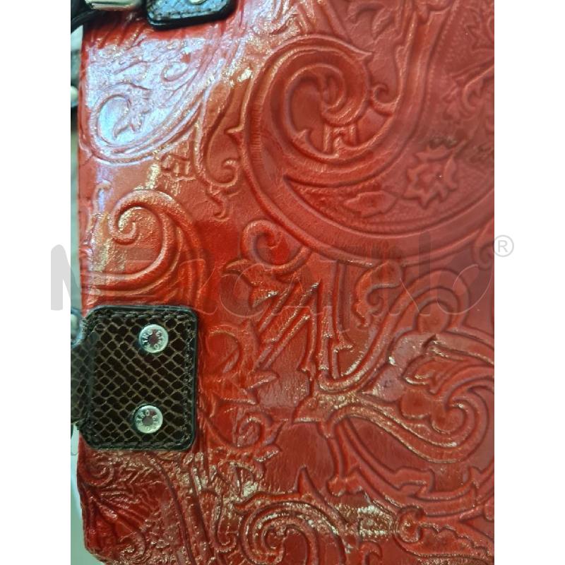 BORSA DONNA ROSSA ETRO MANICI PITONE | Mercatino dell'Usato Modena 4
