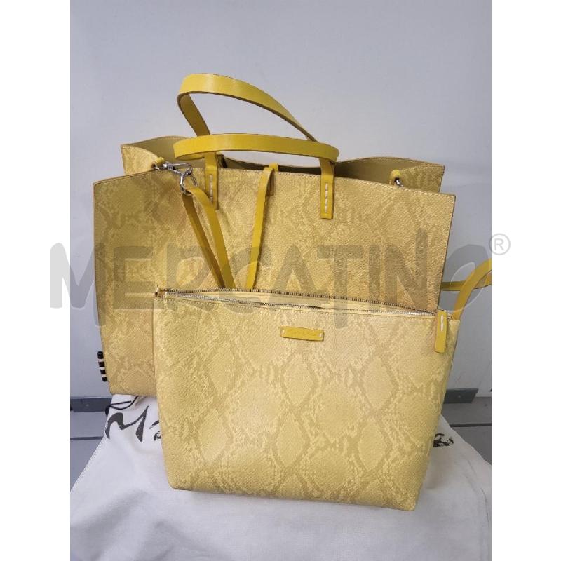 BORSA DONNA SHOPPER MANILA GRACE GIALLA | Mercatino dell'Usato Modena 1