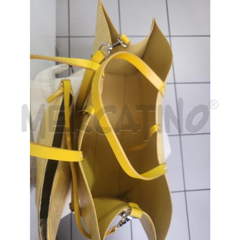 BORSA DONNA SHOPPER MANILA GRACE GIALLA | Mercatino dell'Usato Modena 4