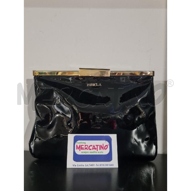 BORSA DONNA VERNICE NERA FURLA | Mercatino dell'Usato Modena 1