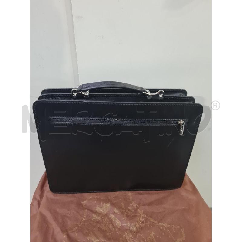 BORSA UNISEX PELLE NERA DA LAVORO | Mercatino dell'Usato Modena 4