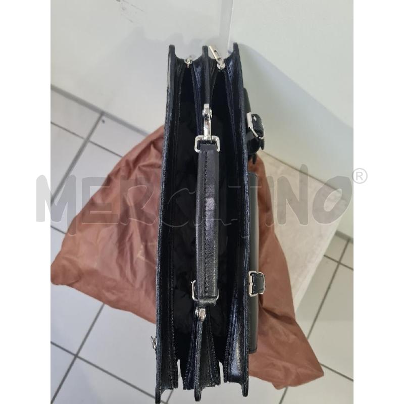 BORSA UNISEX PELLE NERA DA LAVORO | Mercatino dell'Usato Modena 5