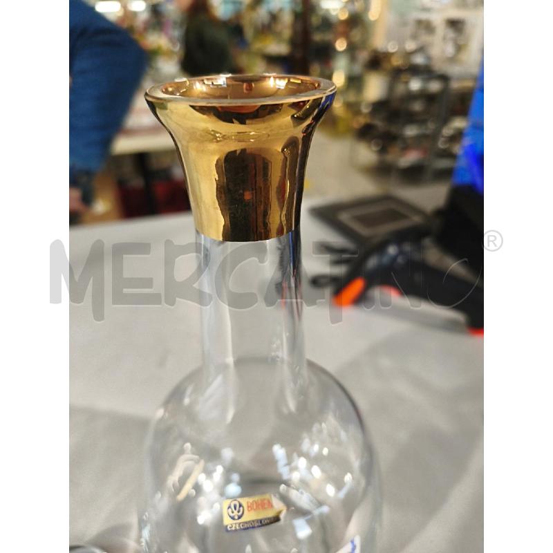 BOTTIGLIA CRIST. BOHEMIA FILO ORO | Mercatino dell'Usato Modena 4