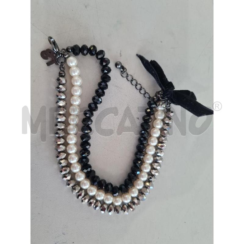 BRACCIALETTO TWIN SET PERLE NERE  | Mercatino dell'Usato Modena 2