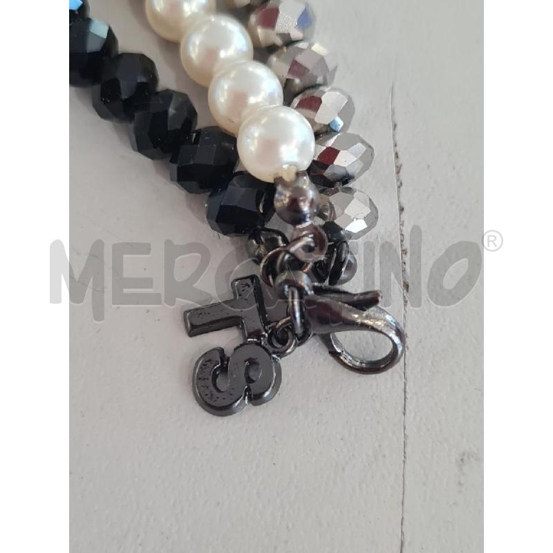 BRACCIALETTO TWIN SET PERLE NERE  | Mercatino dell'Usato Modena 4