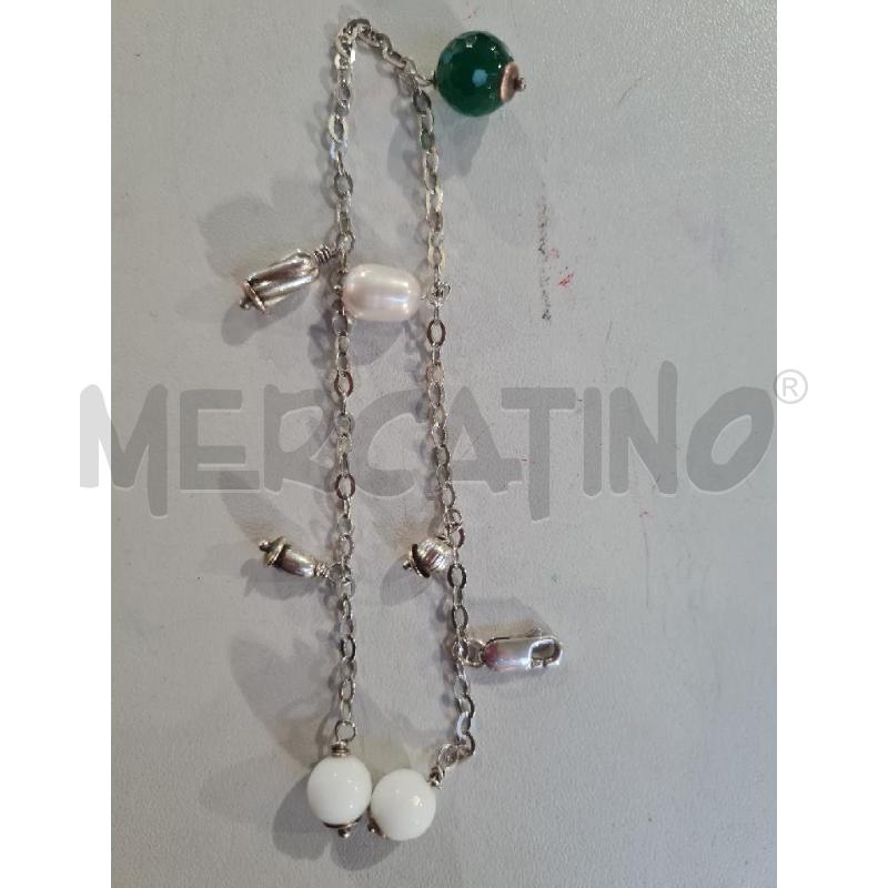 BRACCIALETTO ### PERLE BIANCO VERDE | Mercatino dell'Usato Modena 2