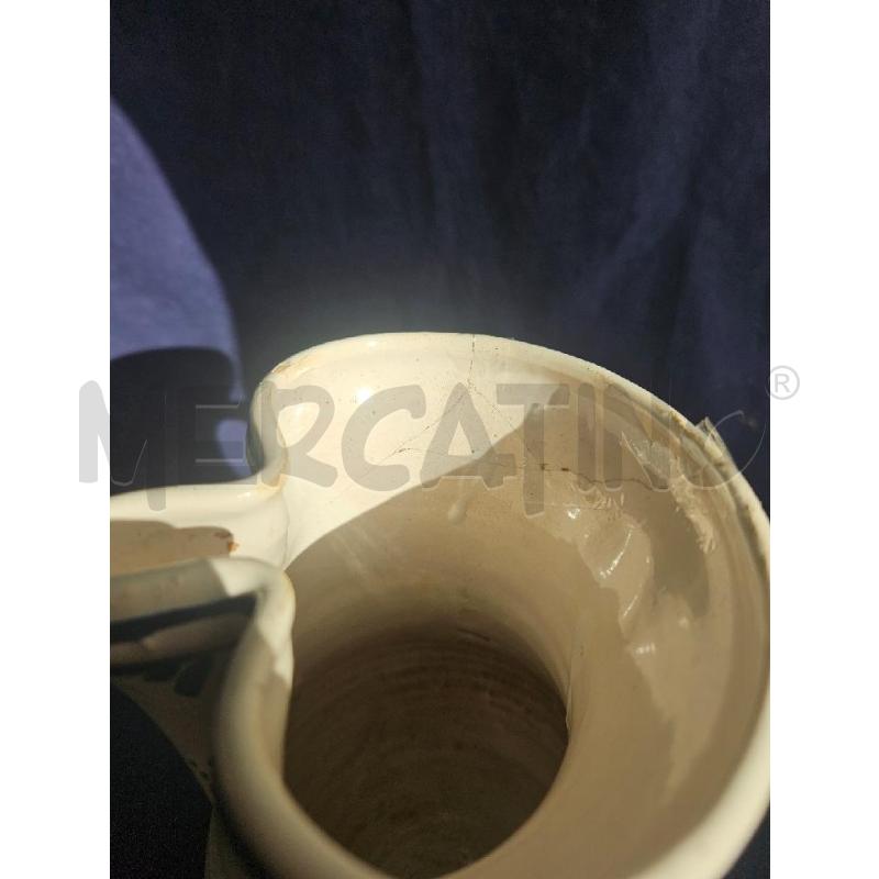 BROCCA ANTICA MAIOLICA CASTELLI ROTTA DIPINTA A MANO ROSE | Mercatino dell'Usato Modena 2