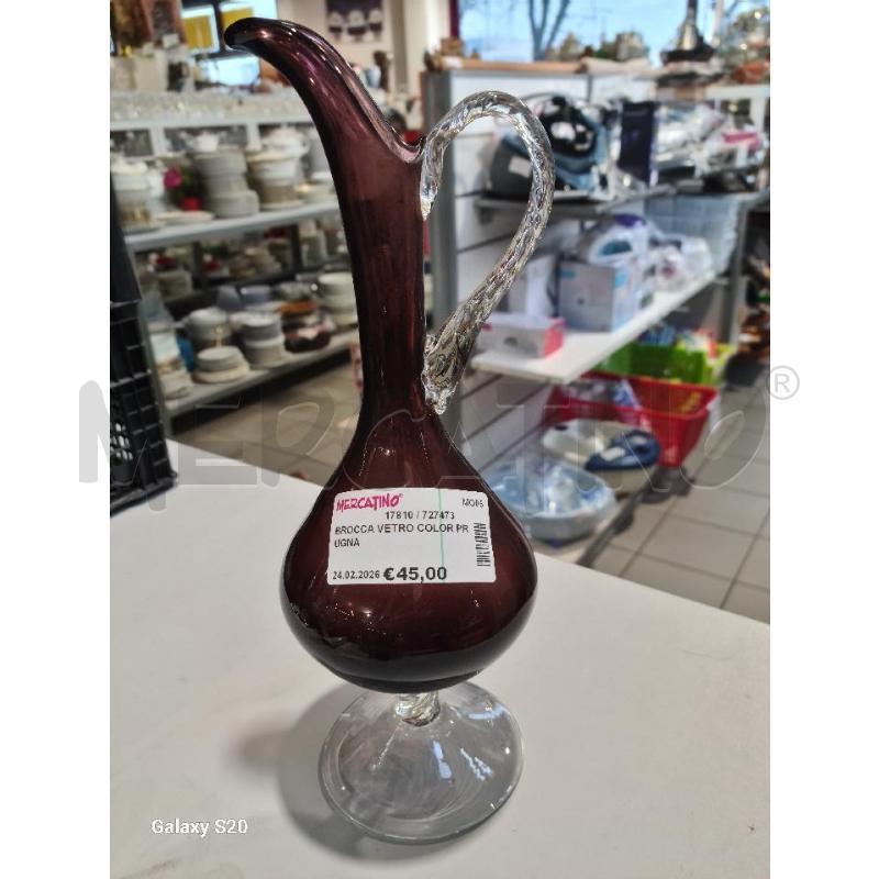 BROCCA VETRO COLOR PRUGNA | Mercatino dell'Usato Modena 1