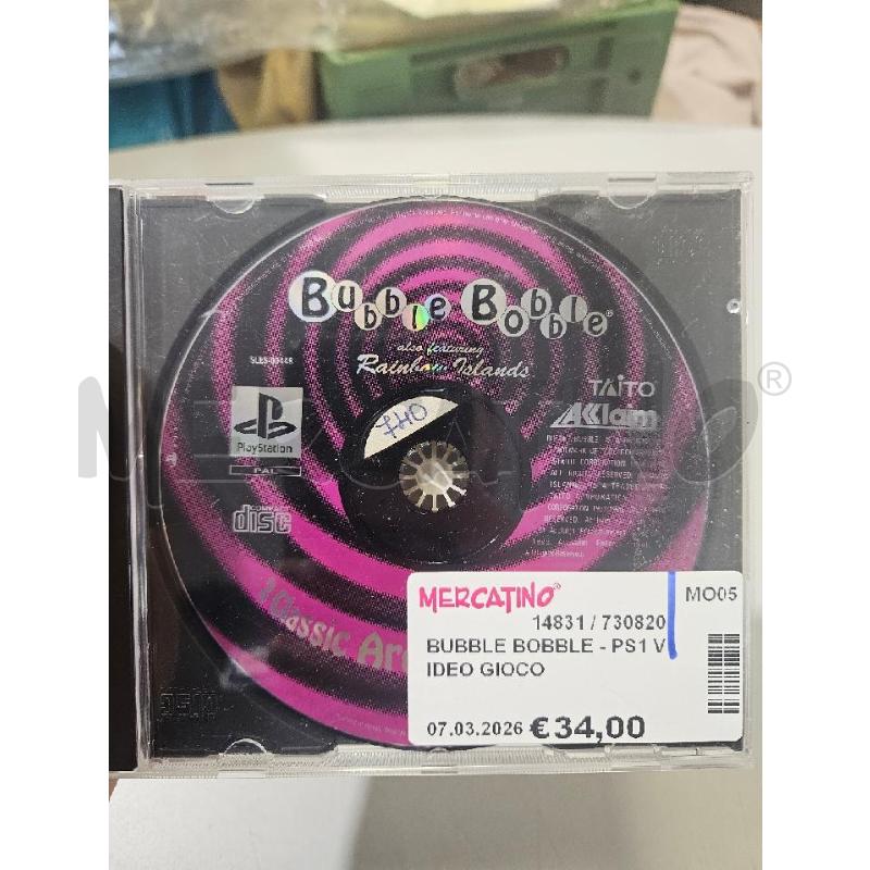 BUBBLE BOBBLE - PS1 VIDEO GIOCO  | Mercatino dell'Usato Modena 1