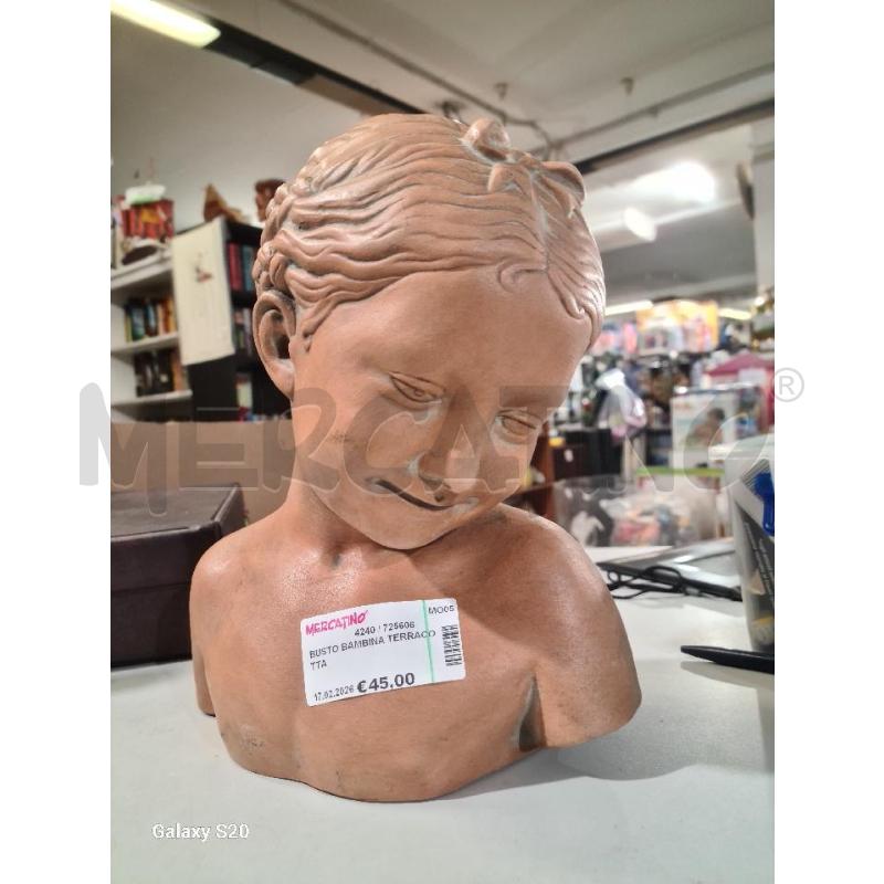 BUSTO BAMBINA TERRACOTTA | Mercatino dell'Usato Modena 1