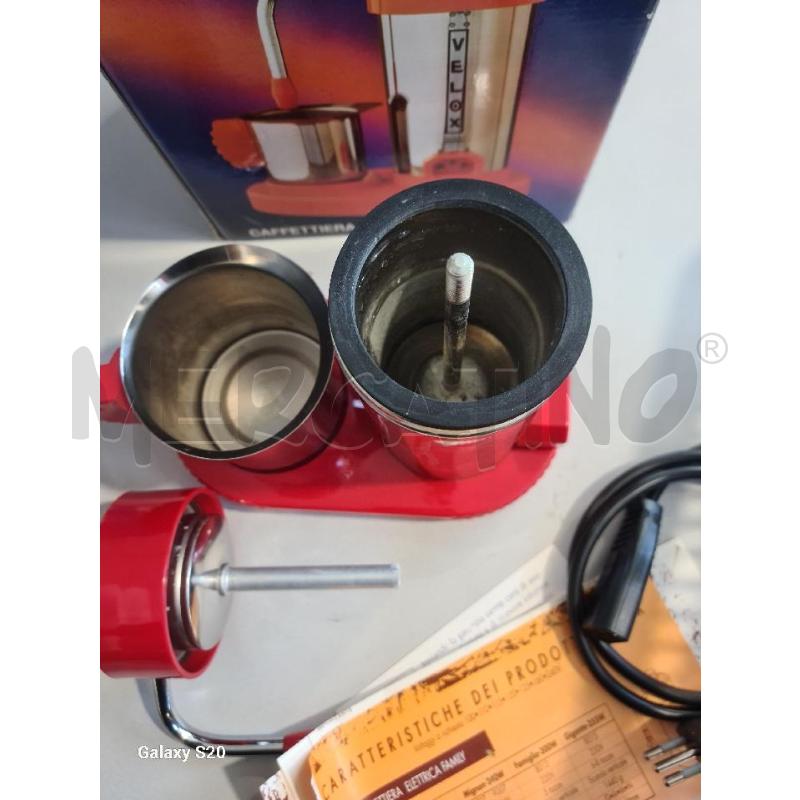 CAFFETTIERA ELETTRICA VELOX ROSSA NON TESTATA | Mercatino dell'Usato Modena 3