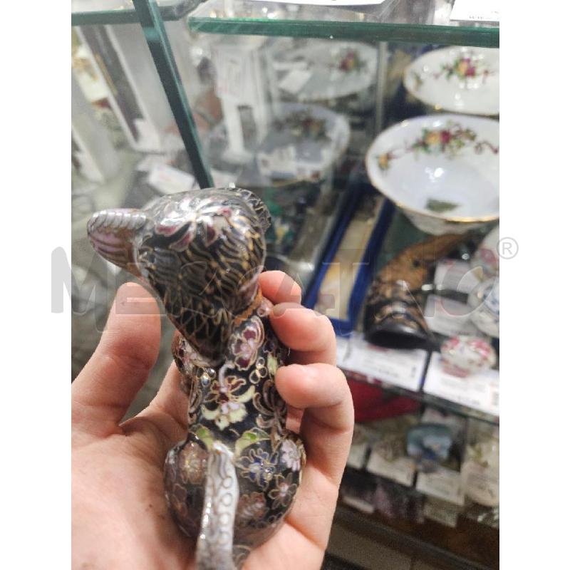 CAGNOLINO CLOISONNE MET. DIPINTO 10CM | Mercatino dell'Usato Modena 2