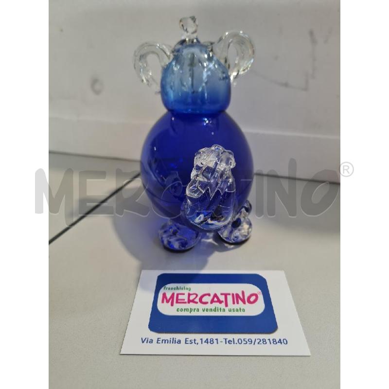 CAGNOLINO VETRO SOFFIATO BLU | Mercatino dell'Usato Modena 2