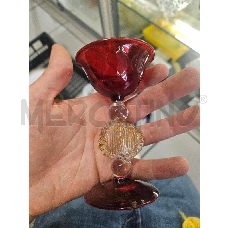 CALICE TIPETTO VENEZIANO ROSSO | Mercatino dell'Usato Modena 2