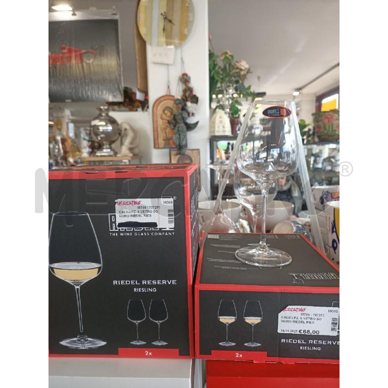 CALICI PZ. 6 VETRO SONORO RIEDEL RIESCLING | Mercatino dell'Usato Modena 1