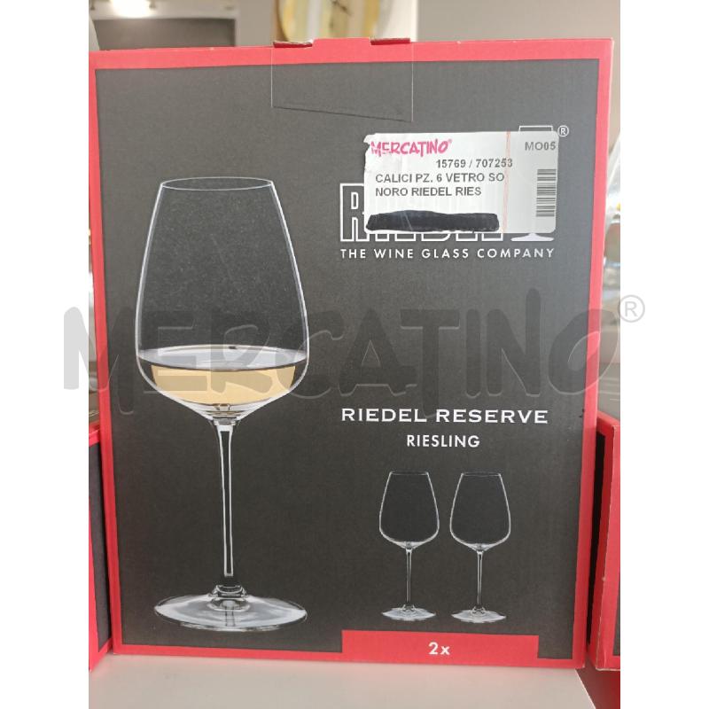 CALICI PZ. 6 VETRO SONORO RIEDEL RIESCLING | Mercatino dell'Usato Modena 3