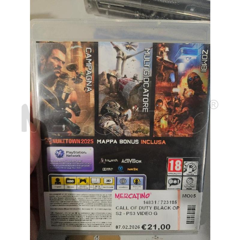 CALL OF DUTY BLACK OPS2 - PS3 VIDEO GIOCO  | Mercatino dell'Usato Modena 2