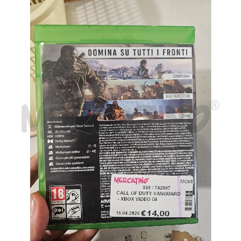 CALL OF DUTY VANGUARD - XBOX VIDEO GIOCO  | Mercatino dell'Usato Modena 2