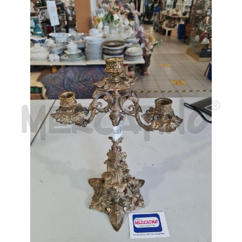 CANDELABRO TRE RBACCI OTT. | Mercatino dell'Usato Modena 1