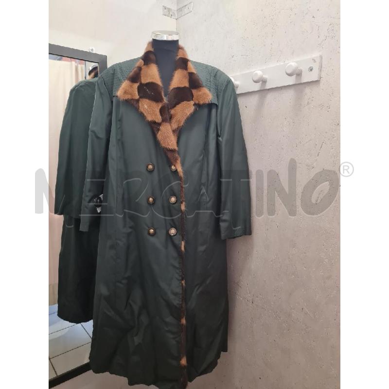 CAPPOTTO DONNA VERDE PELLICCIA INTERNA | Mercatino dell'Usato Modena 1