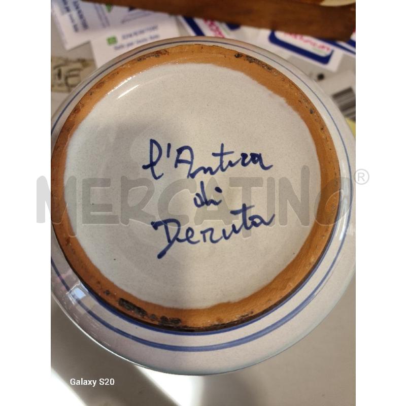CARAFFA MAIOLICA DERUTA 20CM FIGURA MASCHILE | Mercatino dell'Usato Modena 4