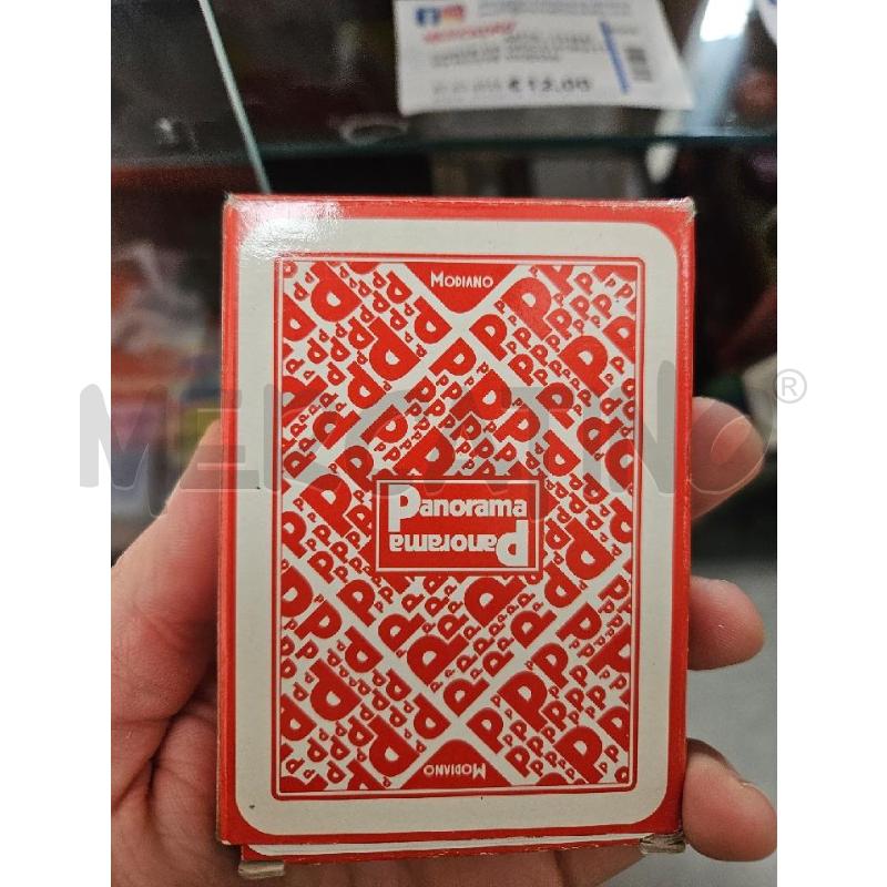 CARTE DA GIOCO FORATTINI ROSSE MODIANO PANORAMA VERIFICATE | Mercatino dell'Usato Modena 2
