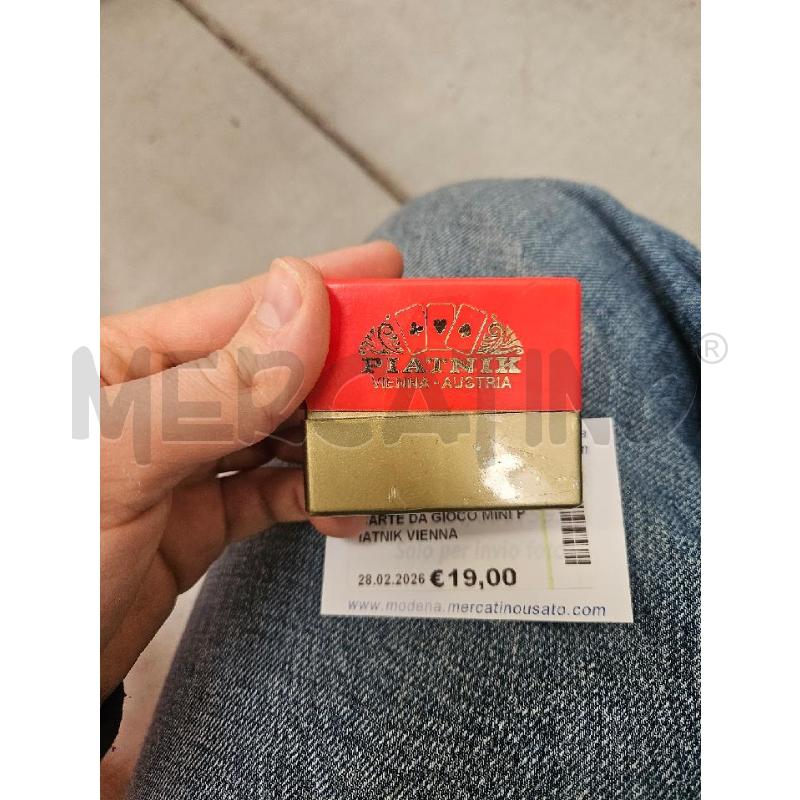 CARTE DA GIOCO MINI PIATNIK VIENNA | Mercatino dell'Usato Modena 1