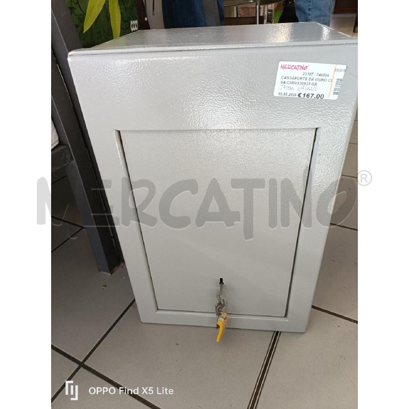 CASSAFORTE DA MURO CISA CM50X30X33 GRIGIA+2 CHIAVI | Mercatino dell'Usato Modena 1