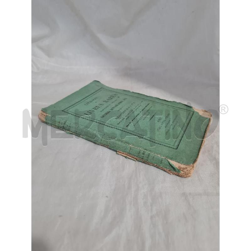 CATALOGUE LIVRES RARES 1857 - LIBRO | Mercatino dell'Usato Modena 3