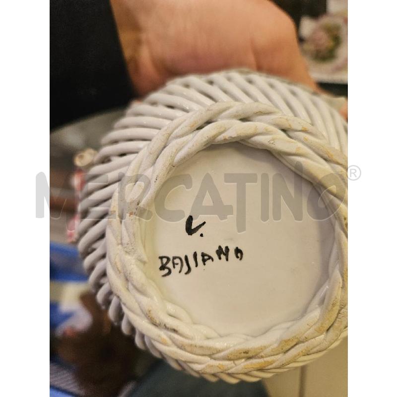 CESTINO TRAFORATO CER. ROSE BASSANO | Mercatino dell'Usato Modena 4