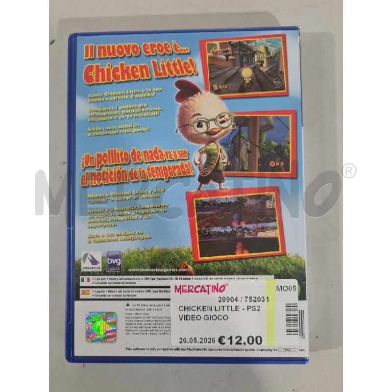 CHICKEN LITTLE - PS2 VIDEO GIOCO  | Mercatino dell'Usato Modena 3